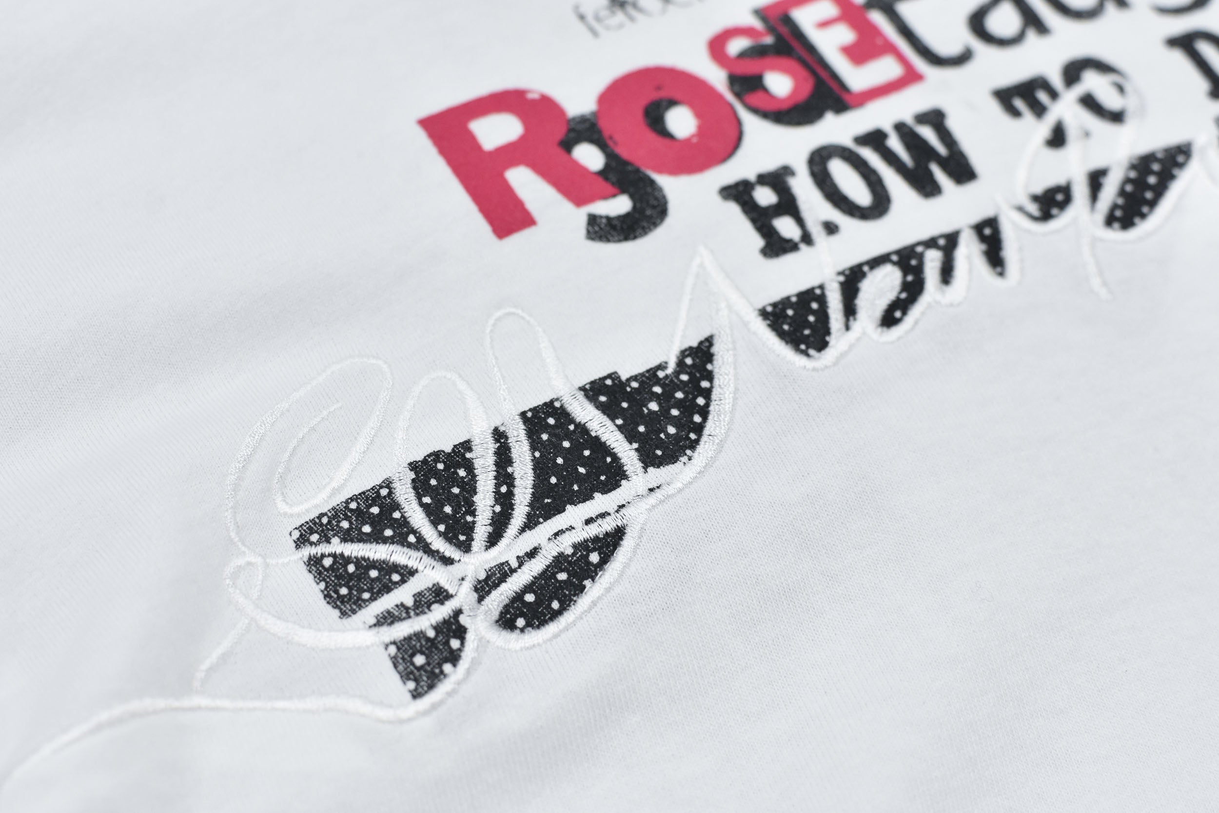 Letter Embroidery Long Sleeve Shirt