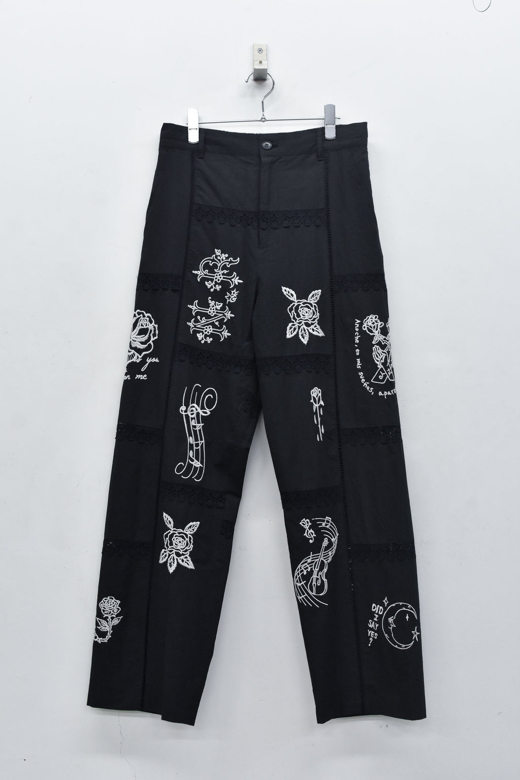 Ladder Race×Embroidery Pants
