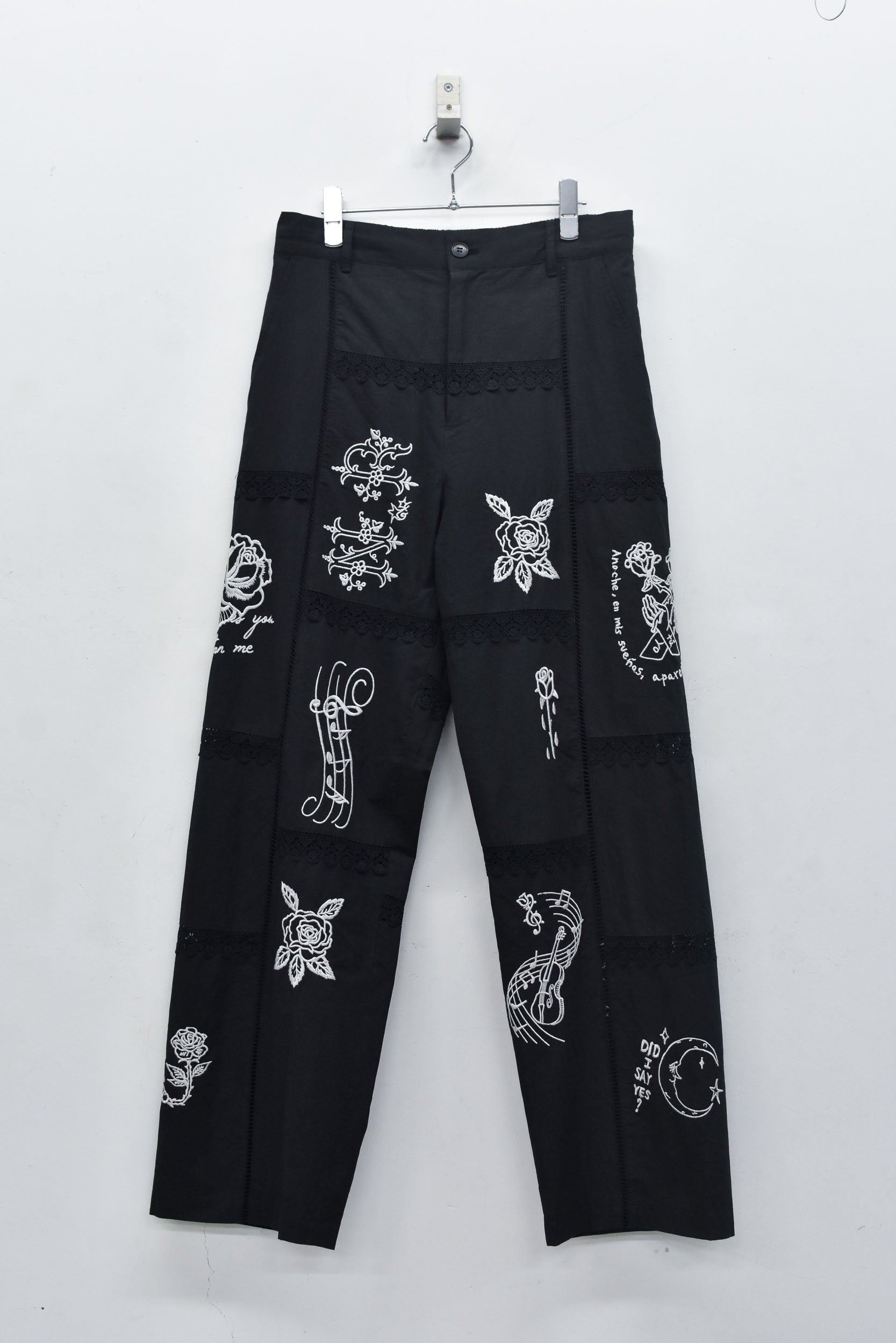 Ladder Race×Embroidery Pants