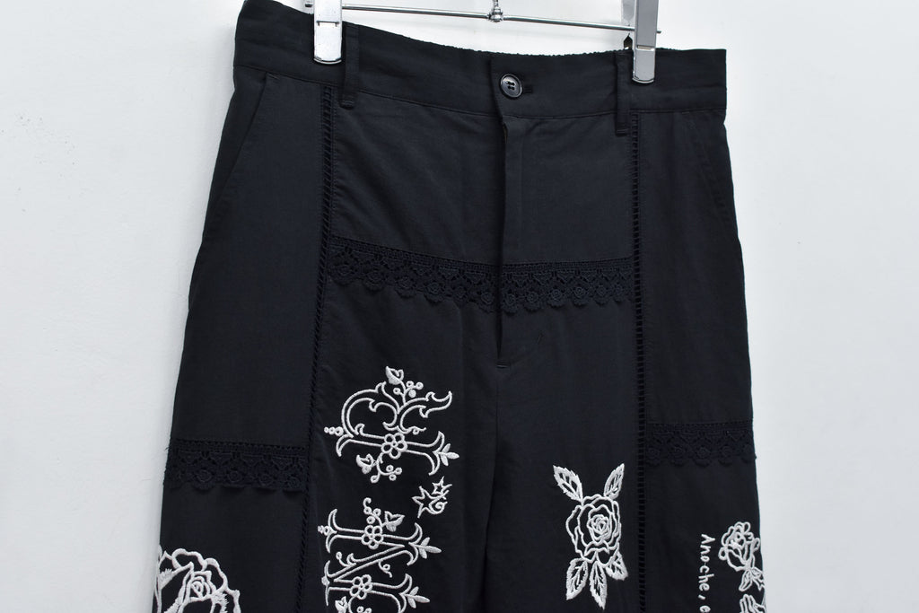 Ladder Race×Embroidery Pants