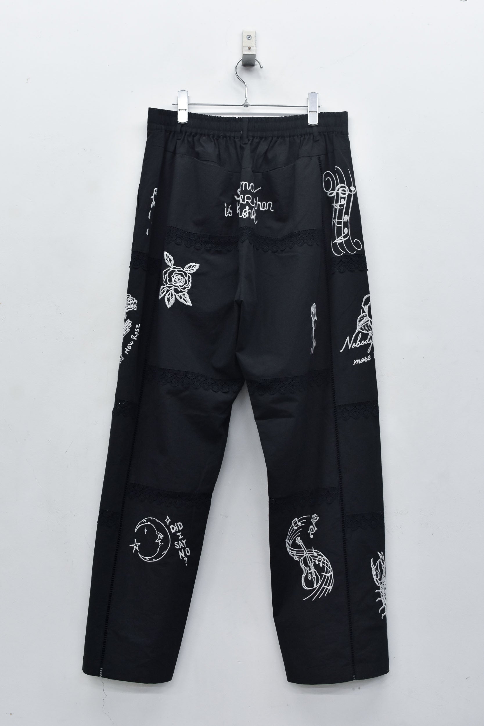Ladder Race×Embroidery Pants