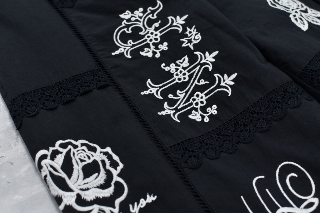 Ladder Race×Embroidery Pants