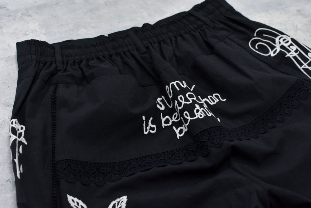 Ladder Race×Embroidery Pants