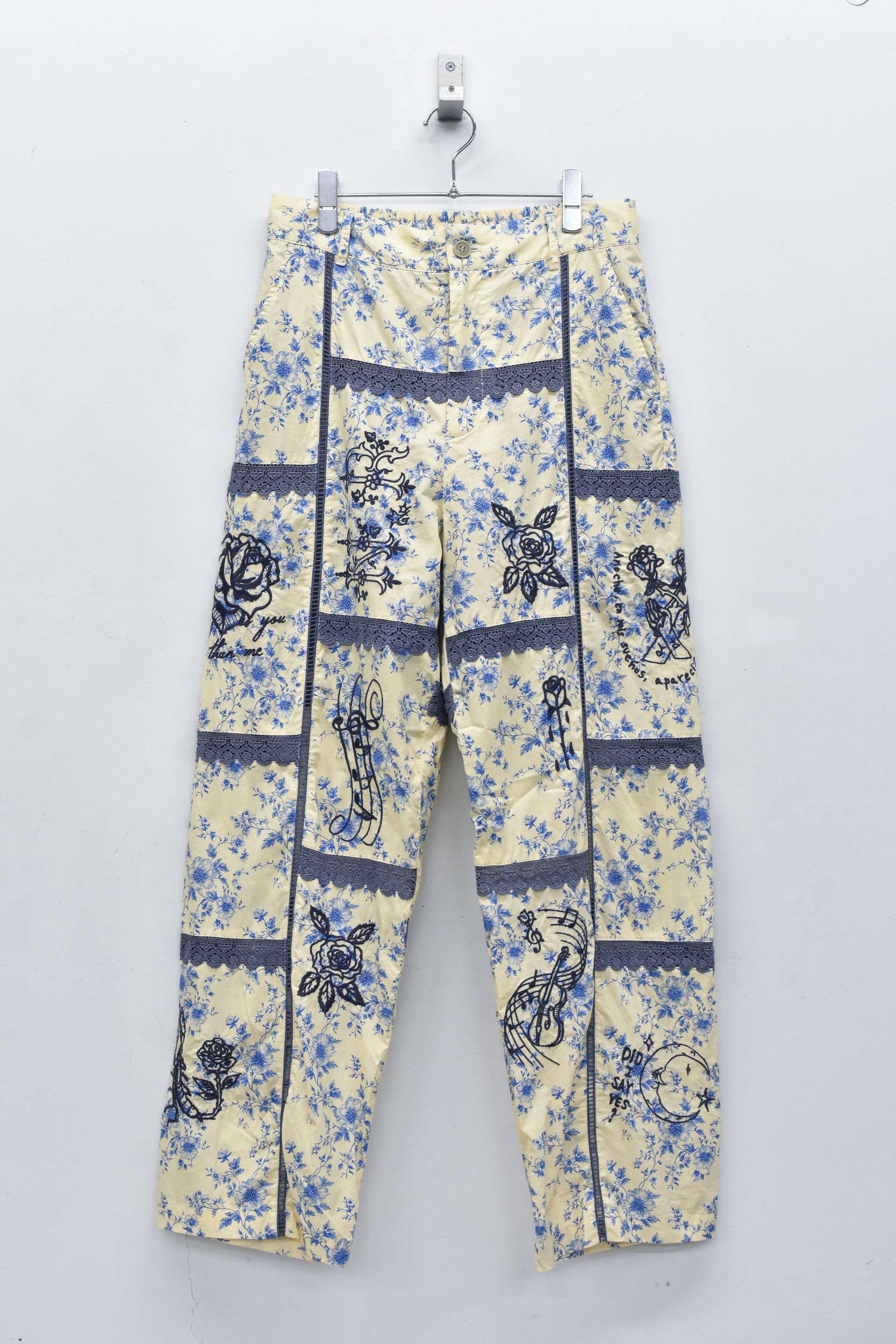 Ladder Race×Embroidery Pants