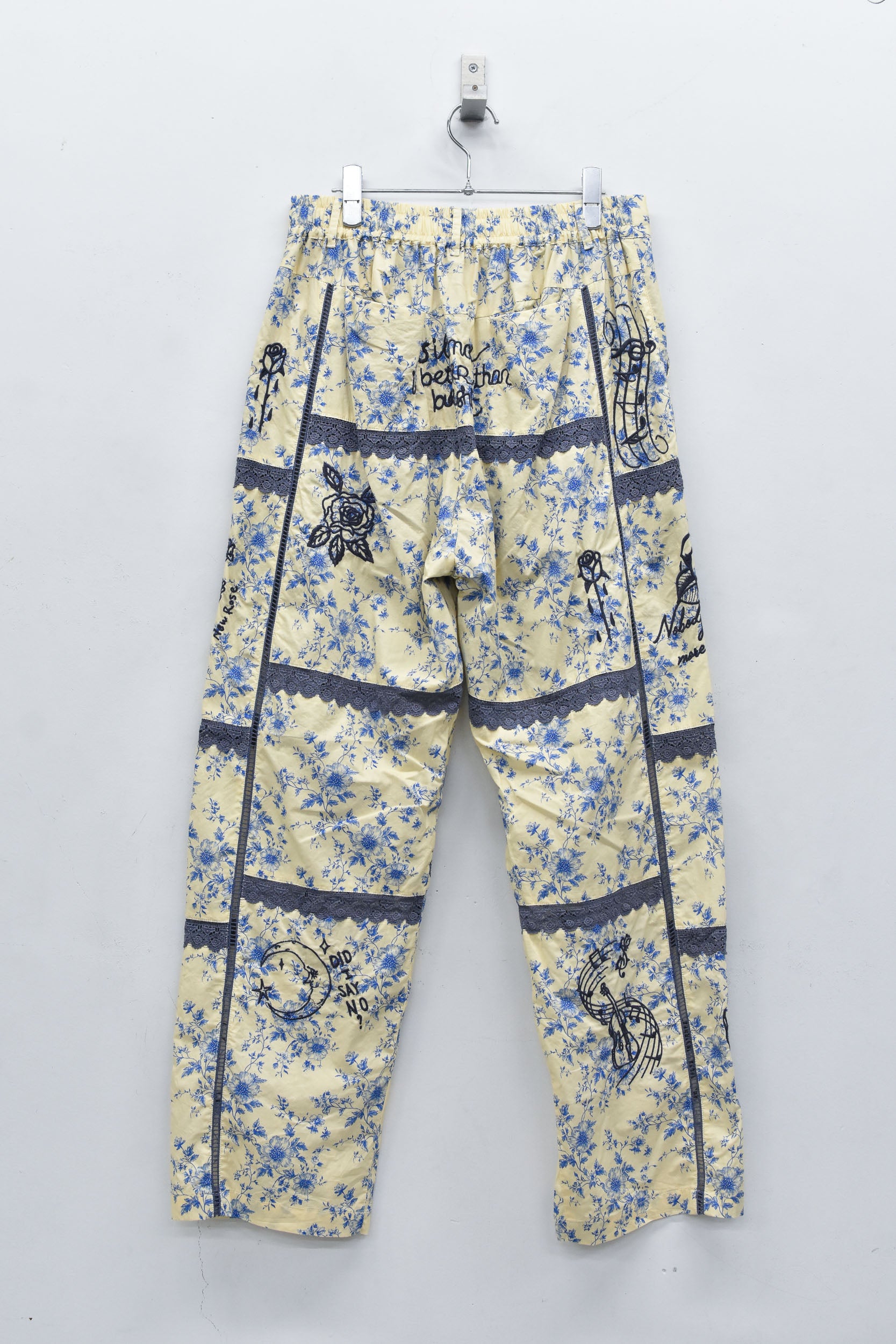 Ladder Race×Embroidery Pants