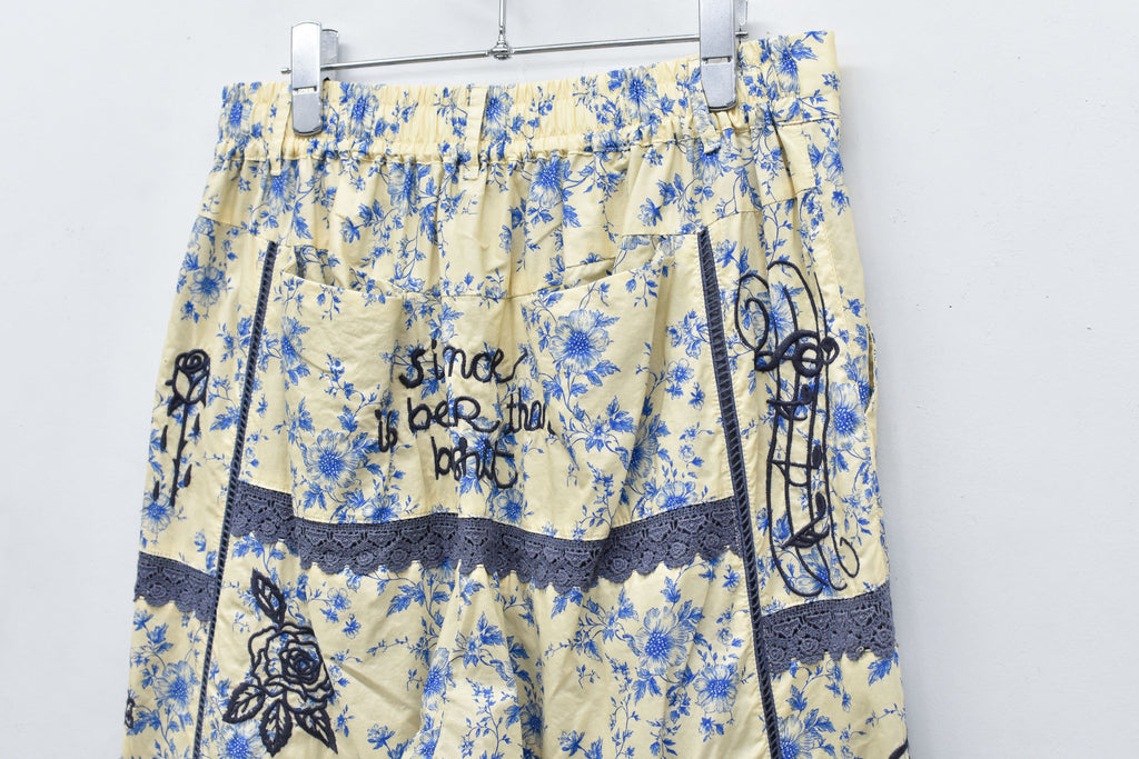 Ladder Race×Embroidery Pants