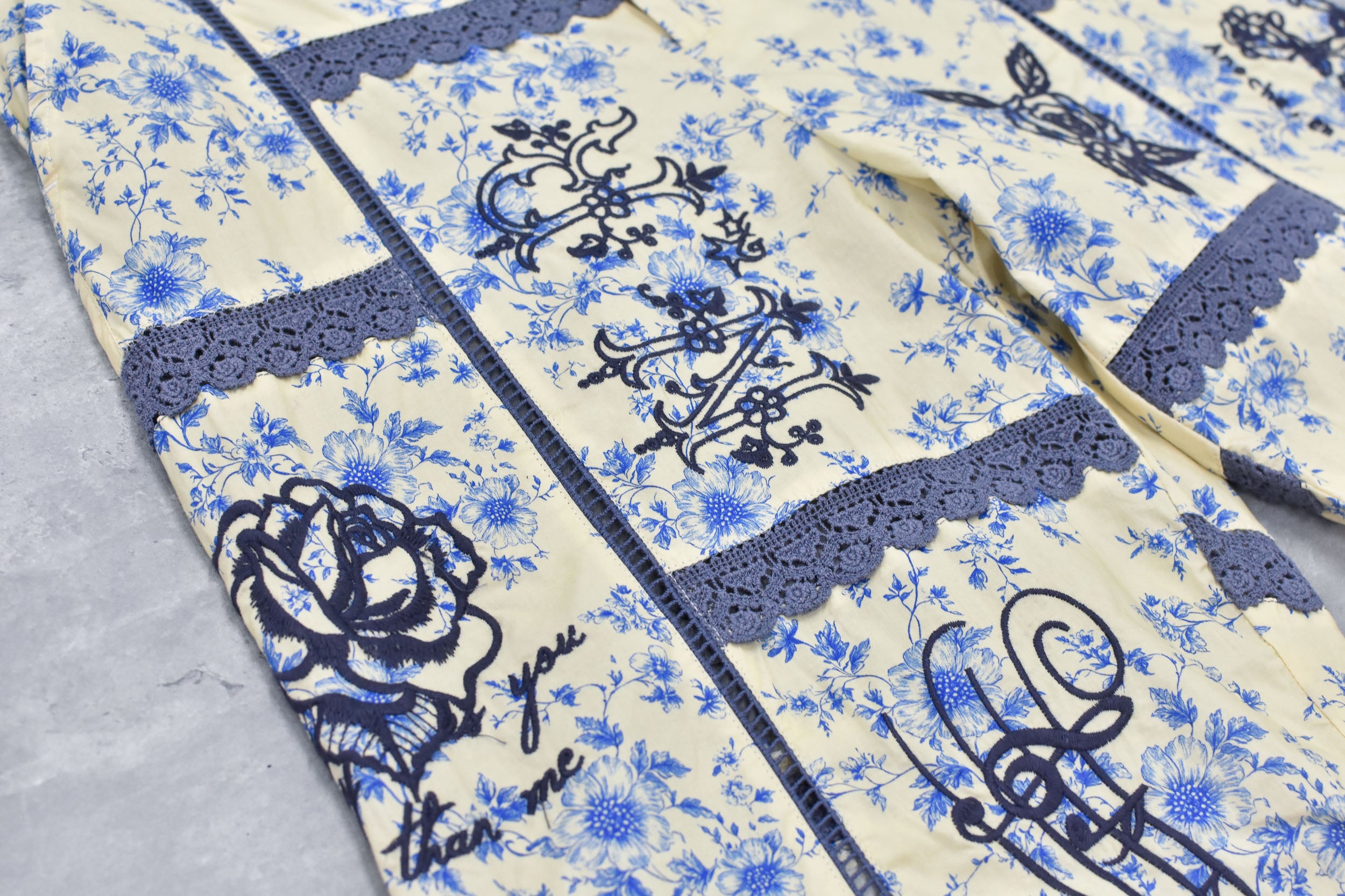 Ladder Race×Embroidery Pants