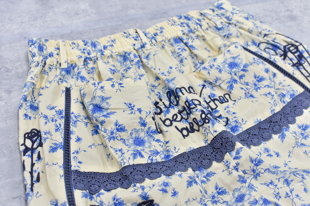 Ladder Race×Embroidery Pants