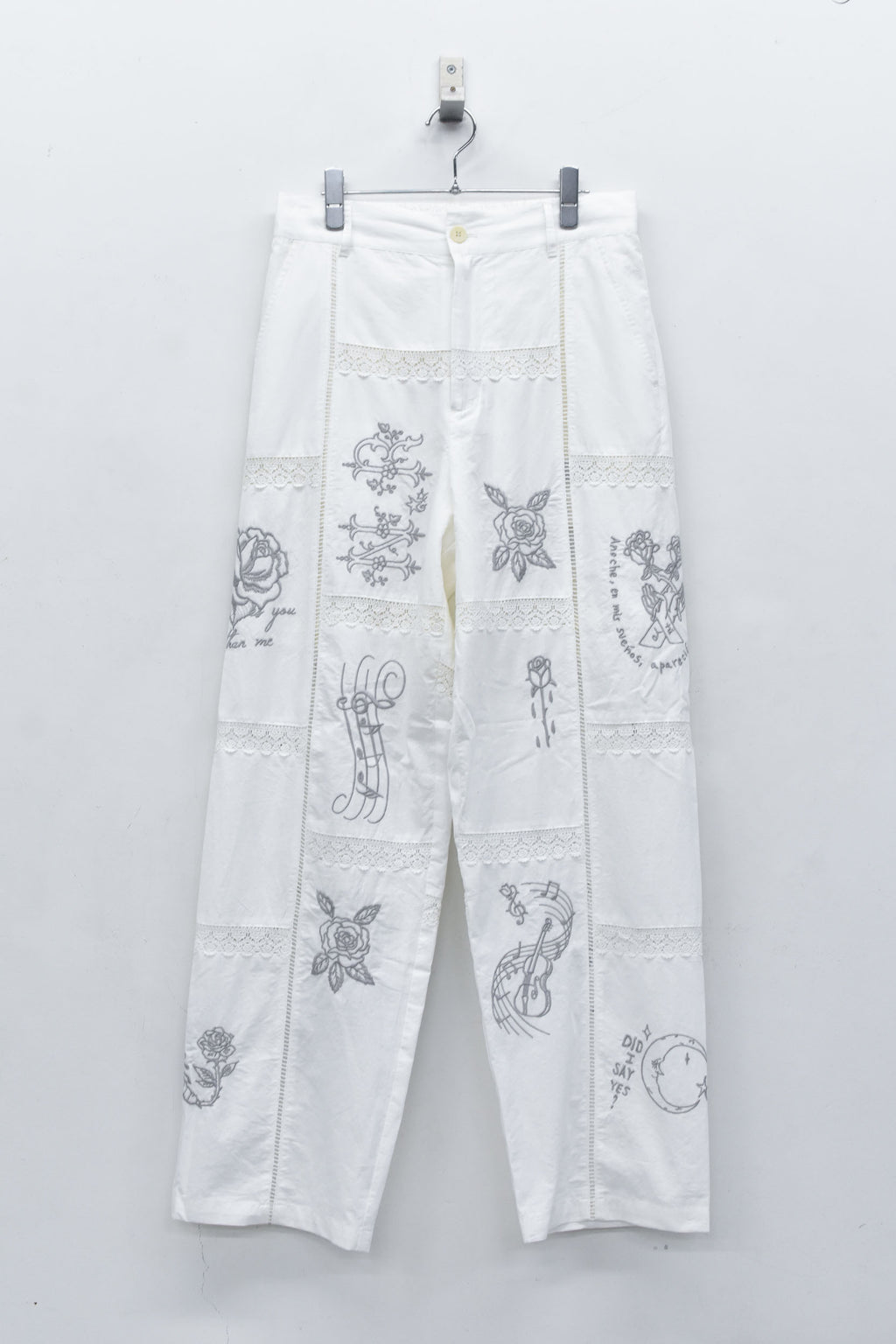 Ladder Race×Embroidery Pants