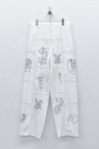 Ladder Race×Embroidery Pants