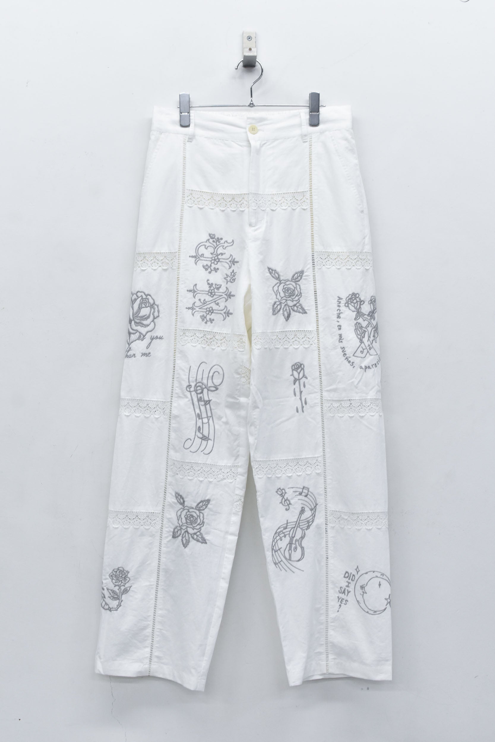 Ladder Race×Embroidery Pants