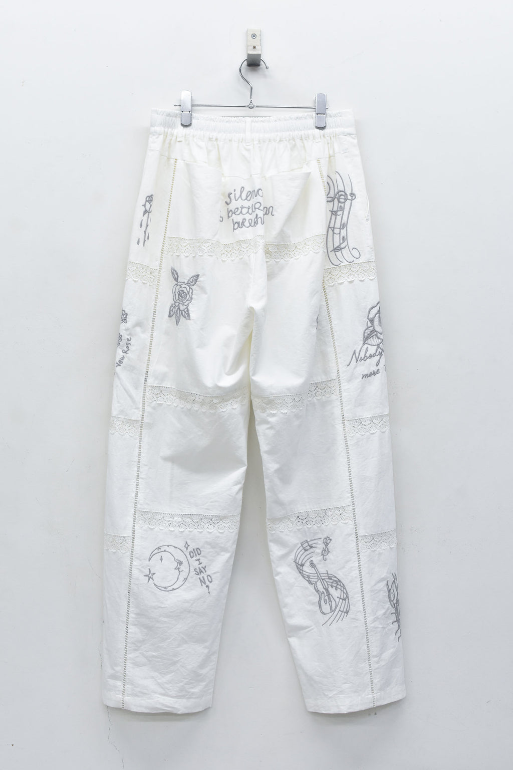 Ladder Race×Embroidery Pants