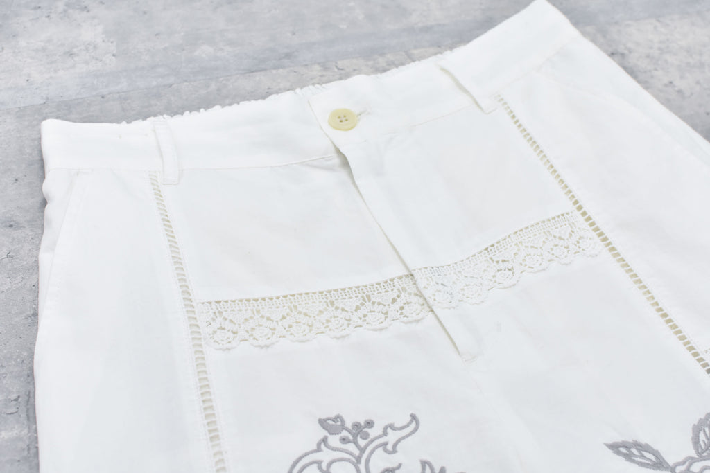 Ladder Race×Embroidery Pants