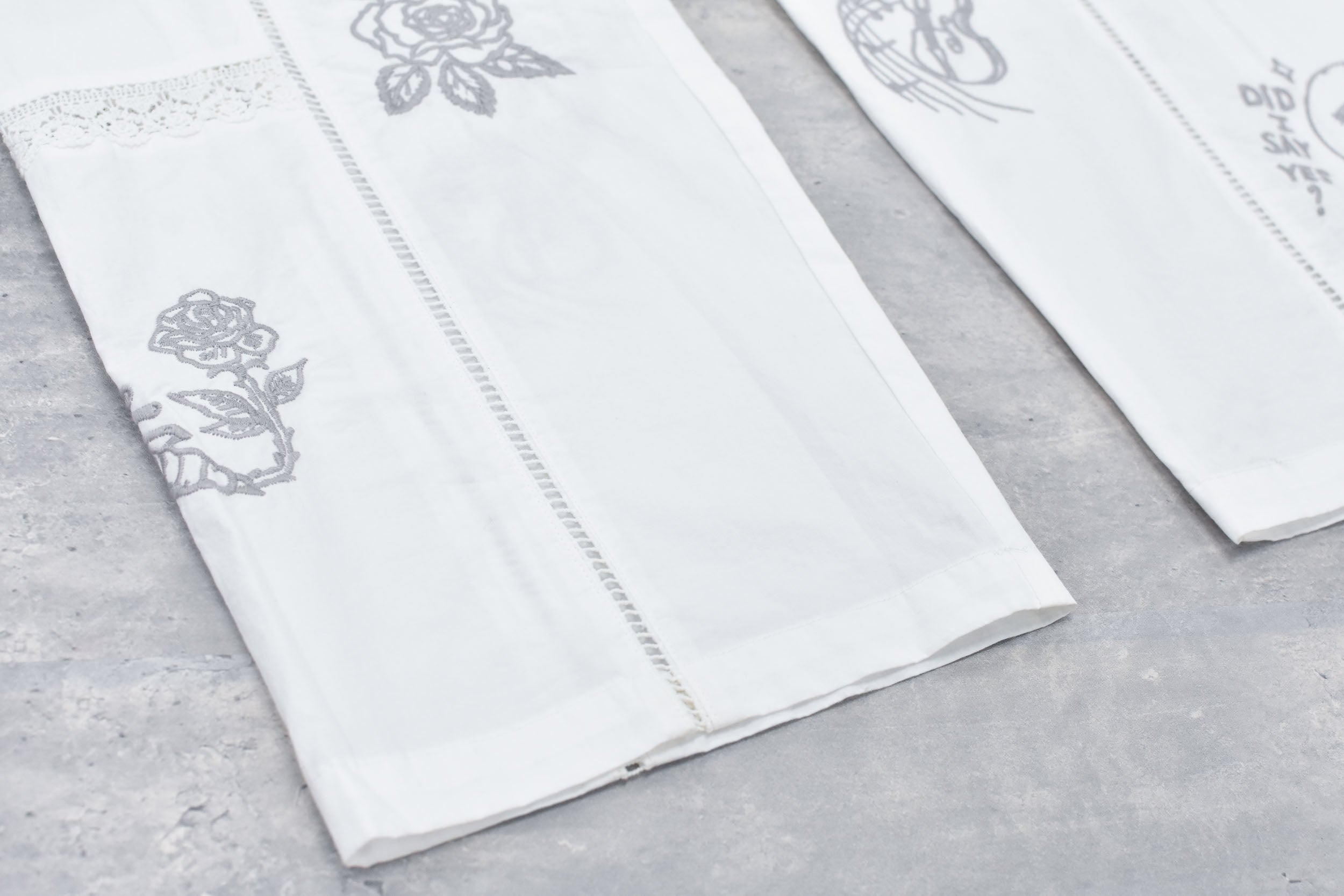 Ladder Race×Embroidery Pants