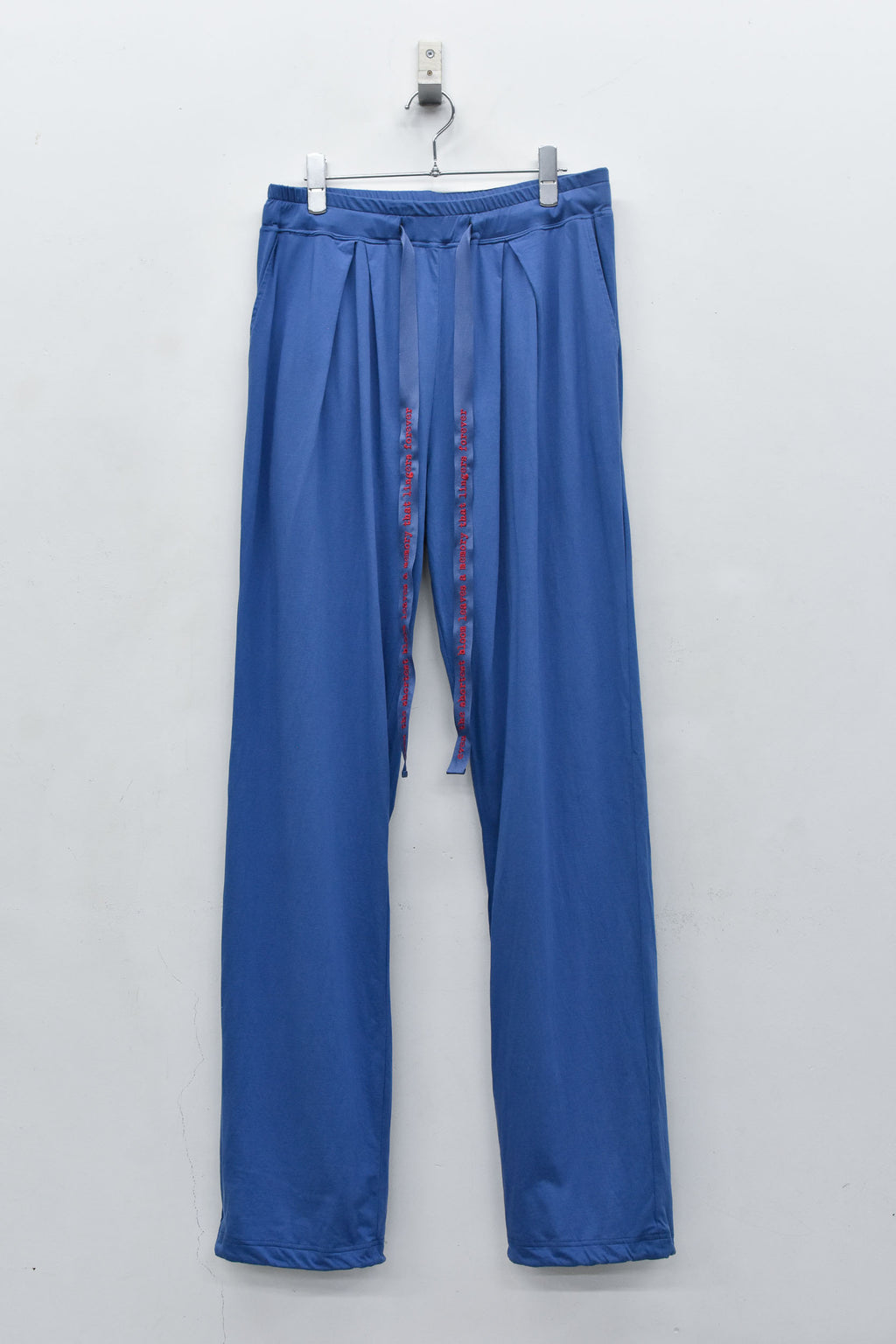 Jersey Tuck Pants / embroidery cord