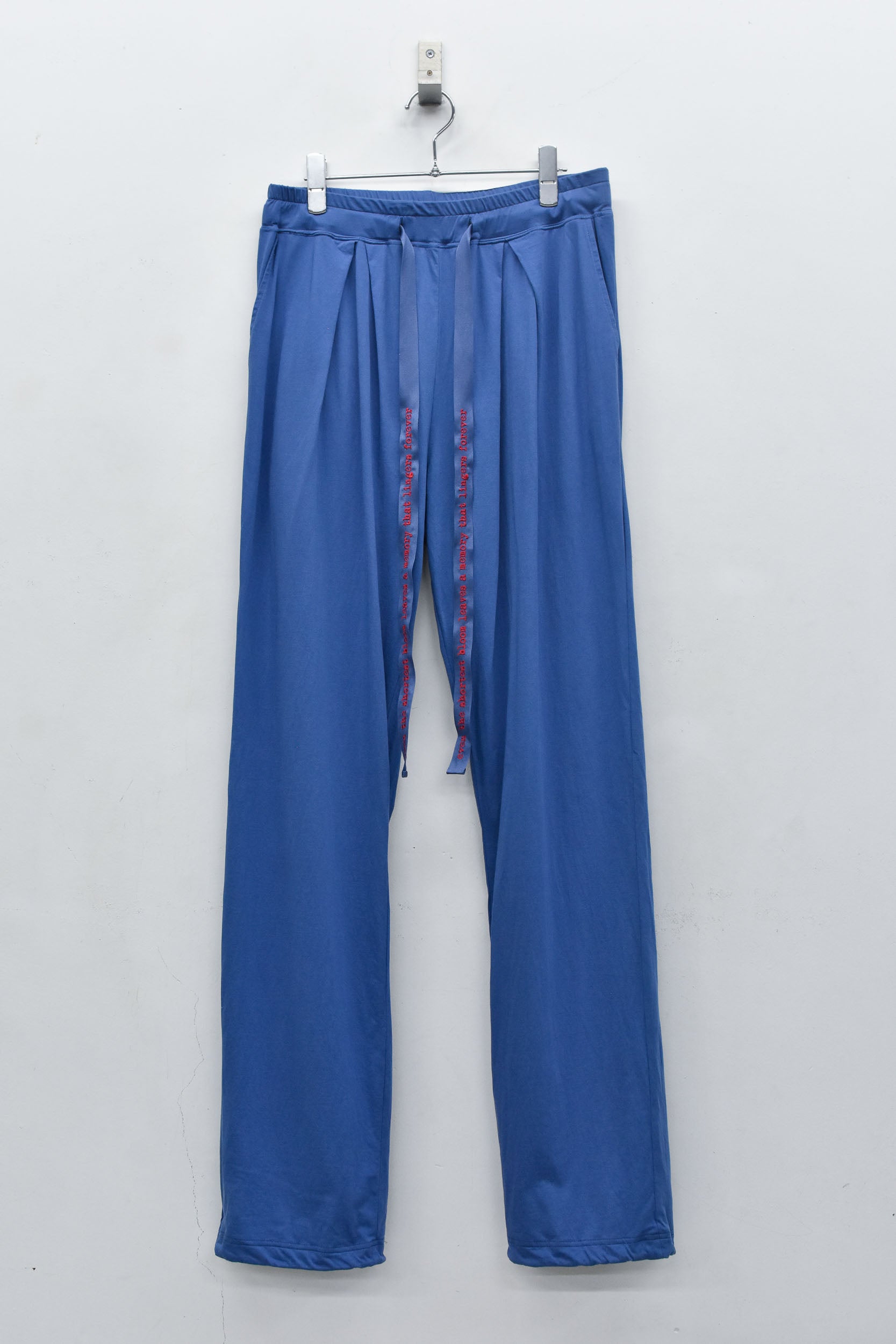 Jersey Tuck Pants / embroidery cord