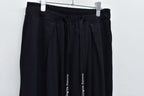 Jersey Tuck Pants / embroidery cord