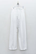 Jersey Tuck Pants / embroidery cord