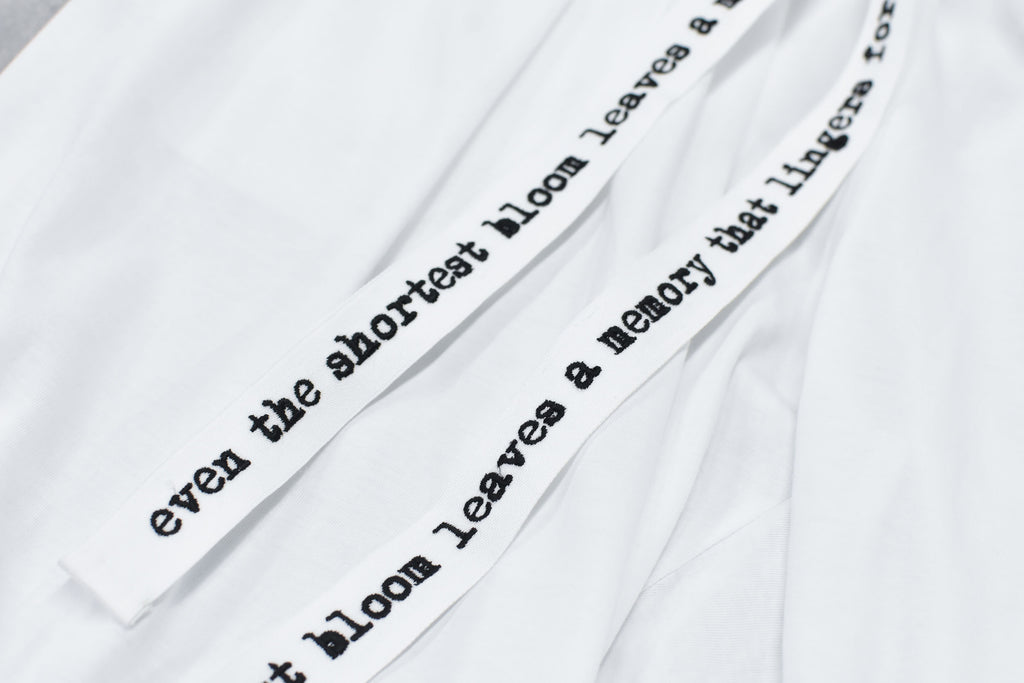 Jersey Tuck Pants / embroidery cord