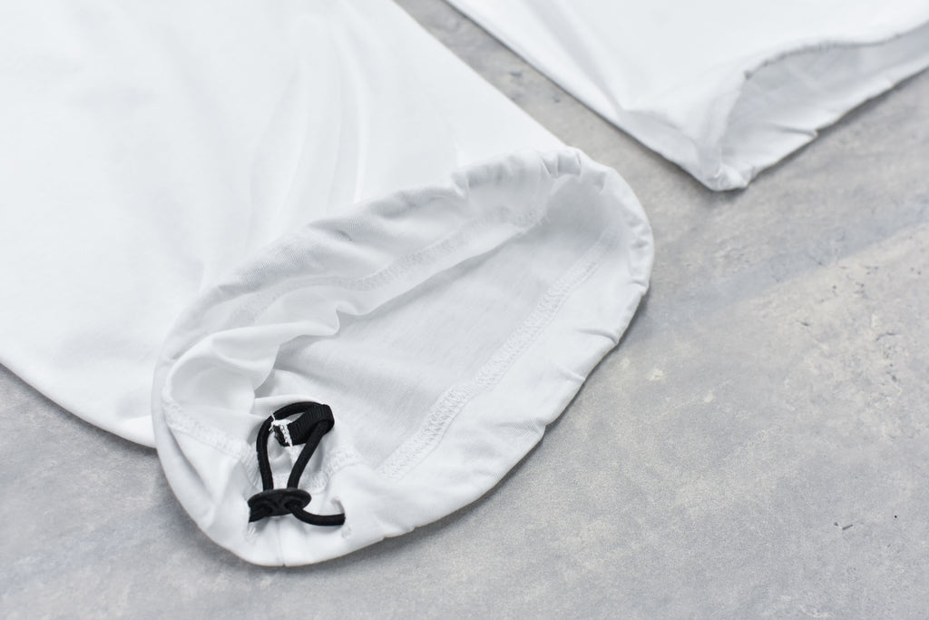 Jersey Tuck Pants / embroidery cord