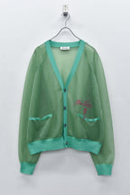 Sheer Knit Cardigan / Airbrush