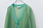 Sheer Knit Cardigan / Airbrush