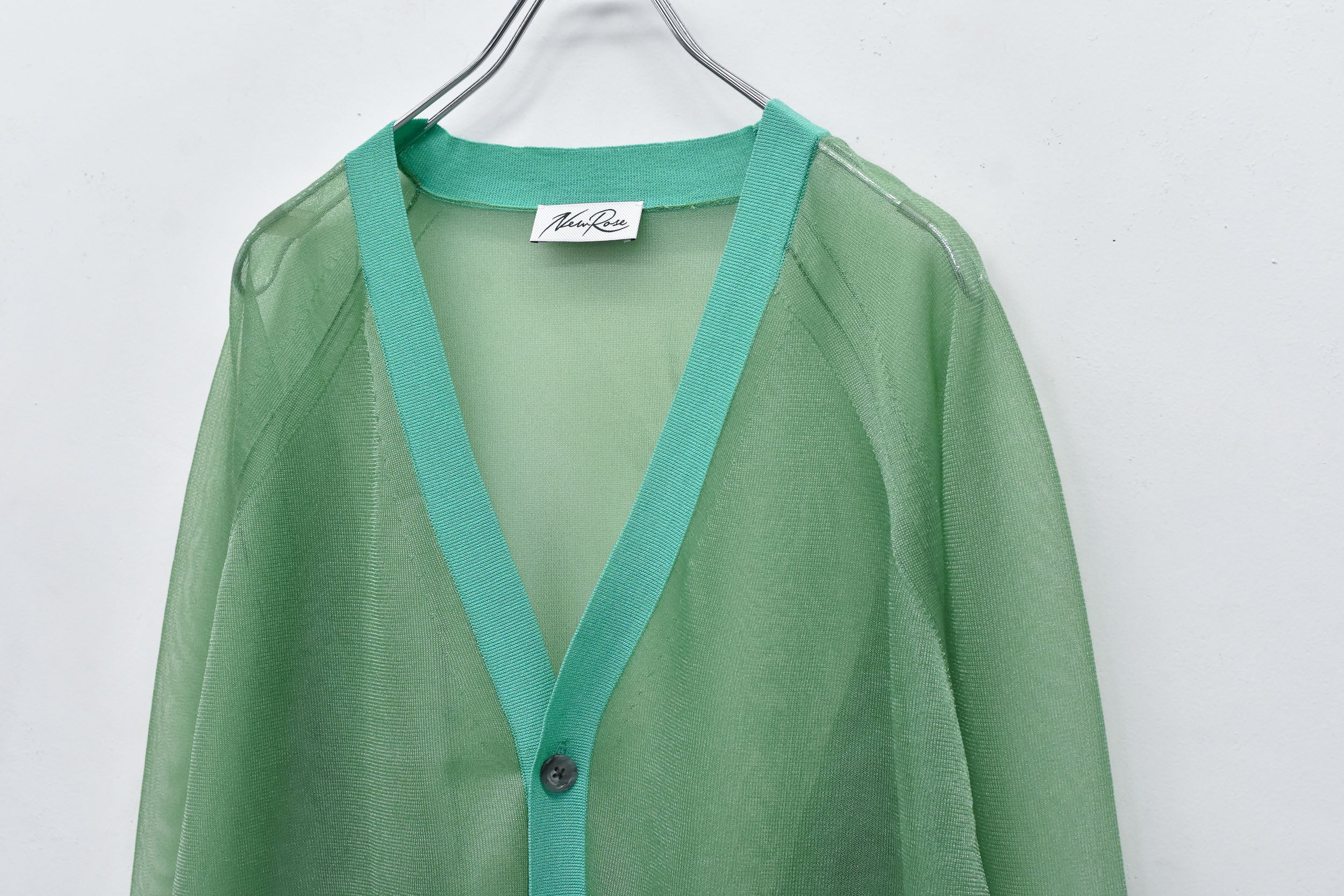 Sheer Knit Cardigan / Airbrush