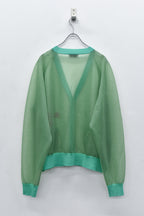 Sheer Knit Cardigan / Airbrush