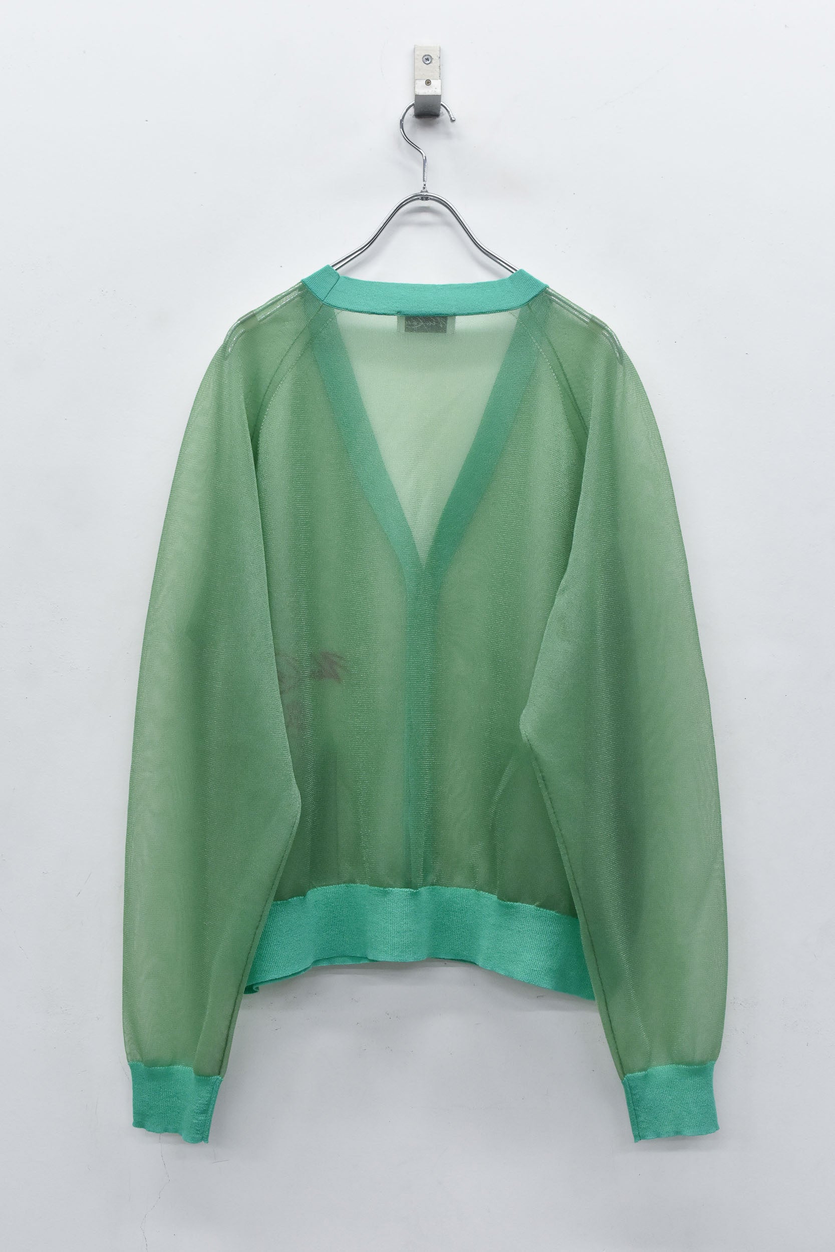 Sheer Knit Cardigan / Airbrush
