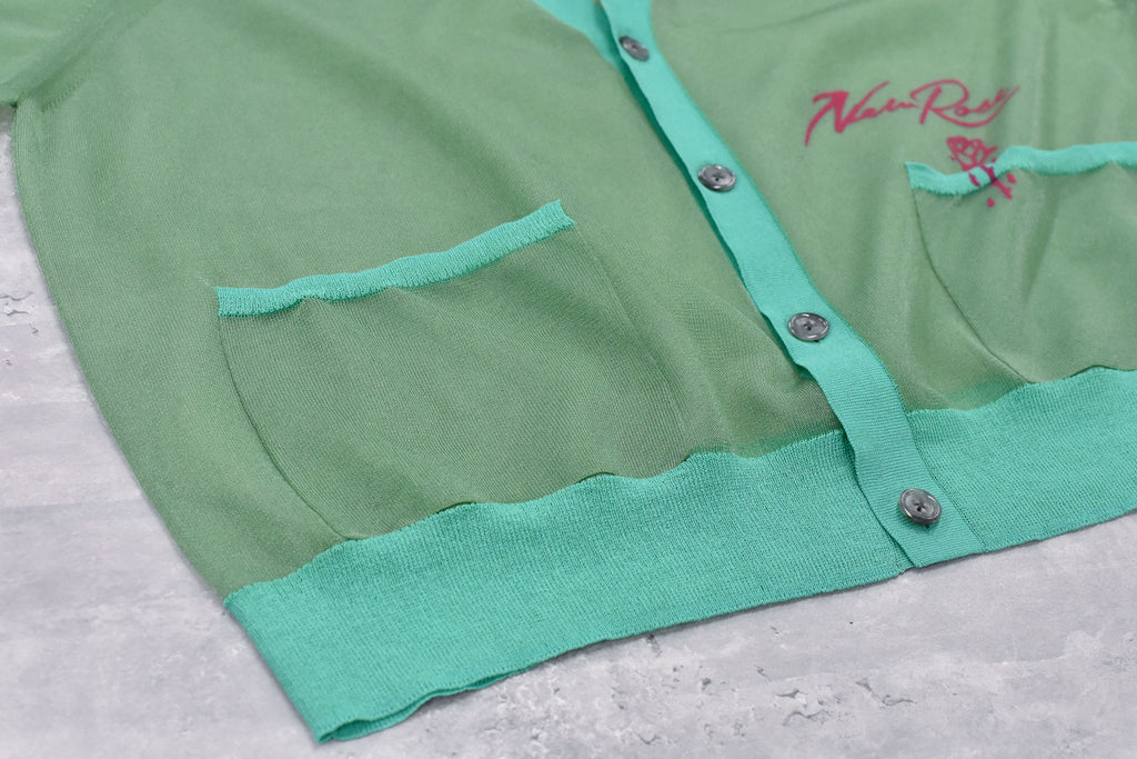 Sheer Knit Cardigan / Airbrush