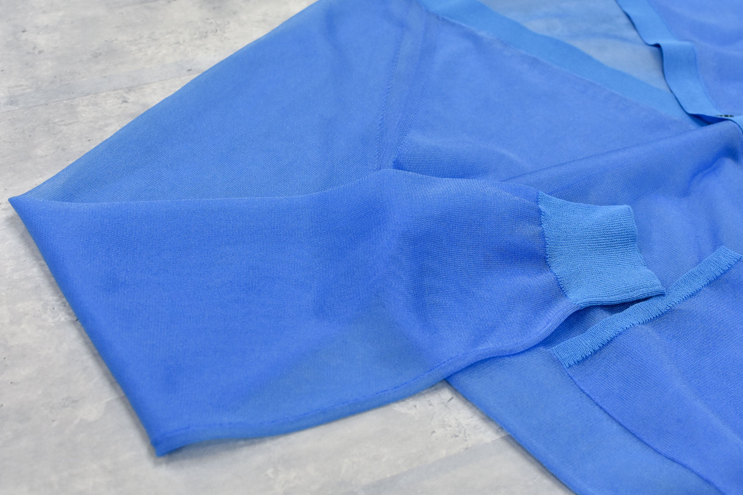 Sheer Knit Cardigan / Airbrush