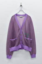Sheer Knit Cardigan / Airbrush