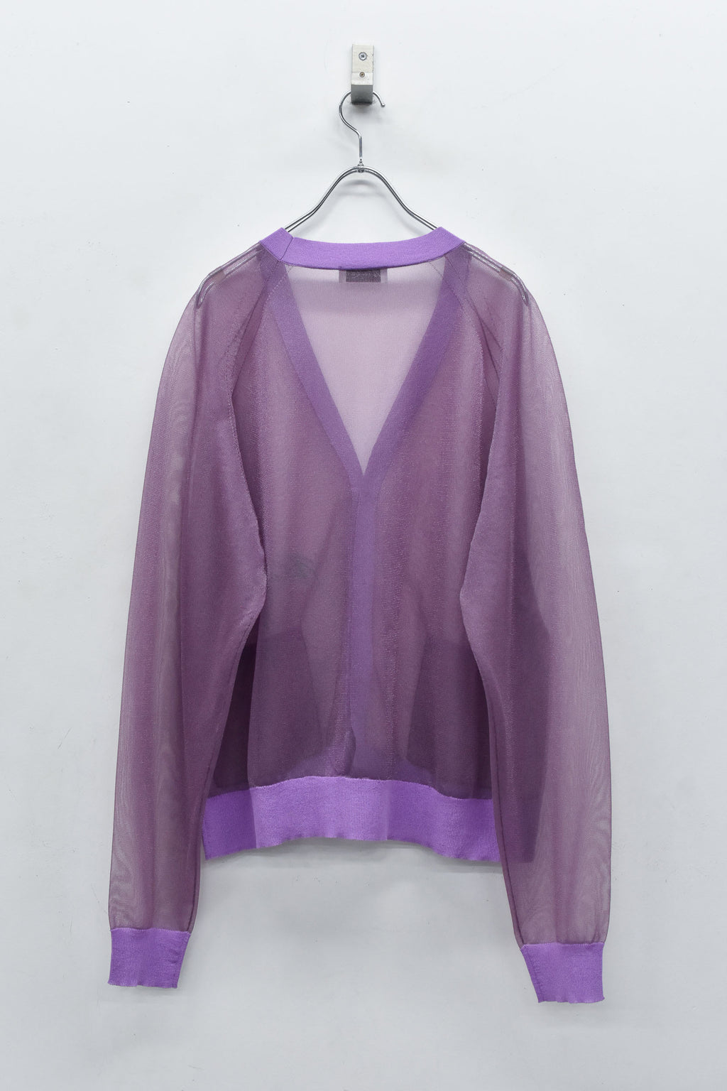 Sheer Knit Cardigan / Airbrush