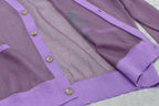 Sheer Knit Cardigan / Airbrush