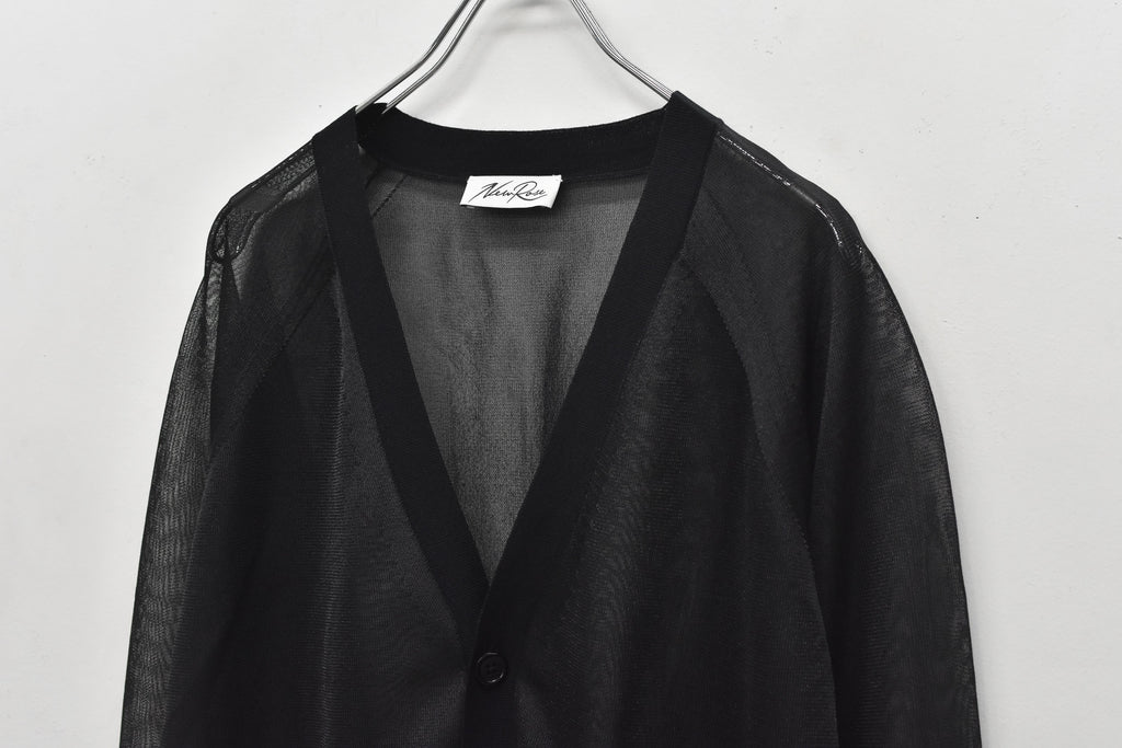 Sheer Knit Cardigan / Airbrush