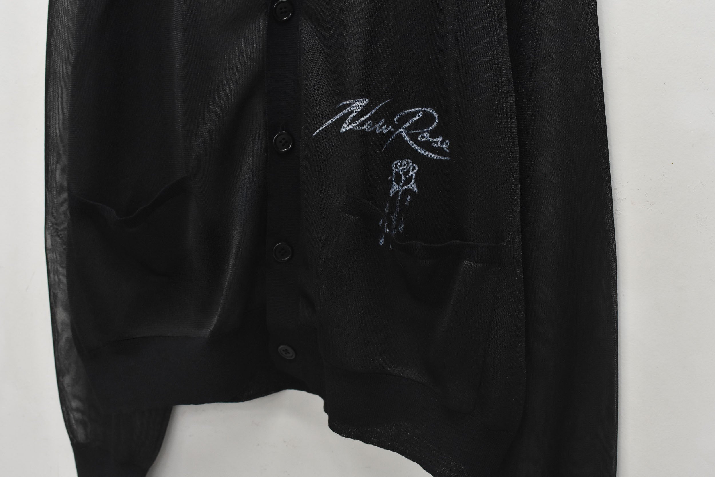 Sheer Knit Cardigan / Airbrush