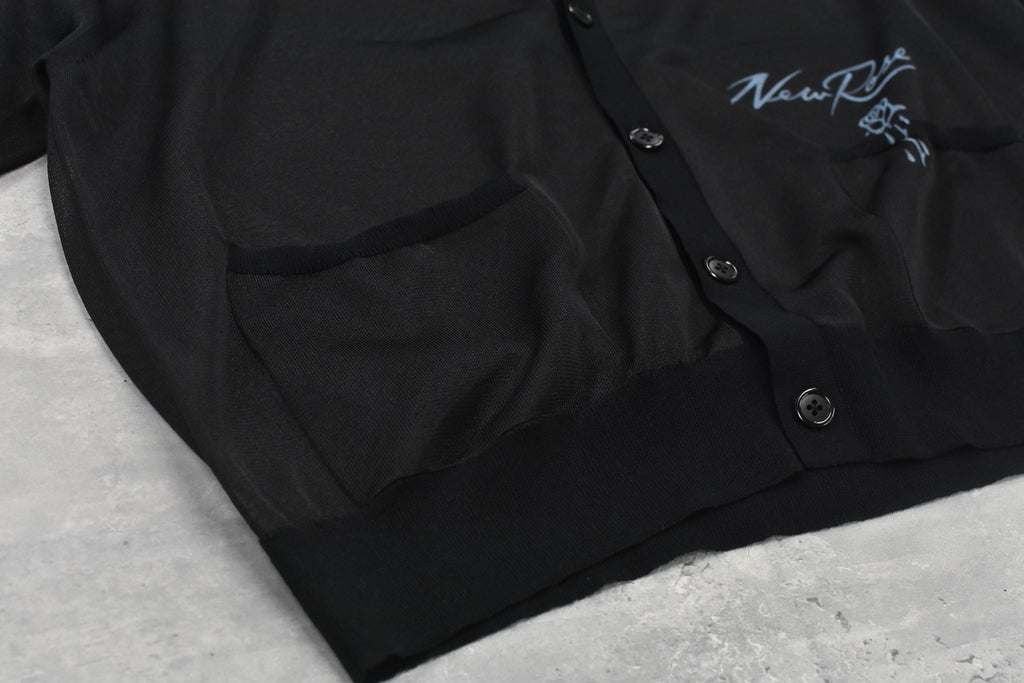 Sheer Knit Cardigan / Airbrush