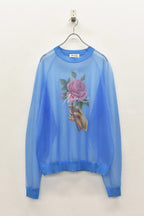 Sheer Knit Pullover / Airbrush