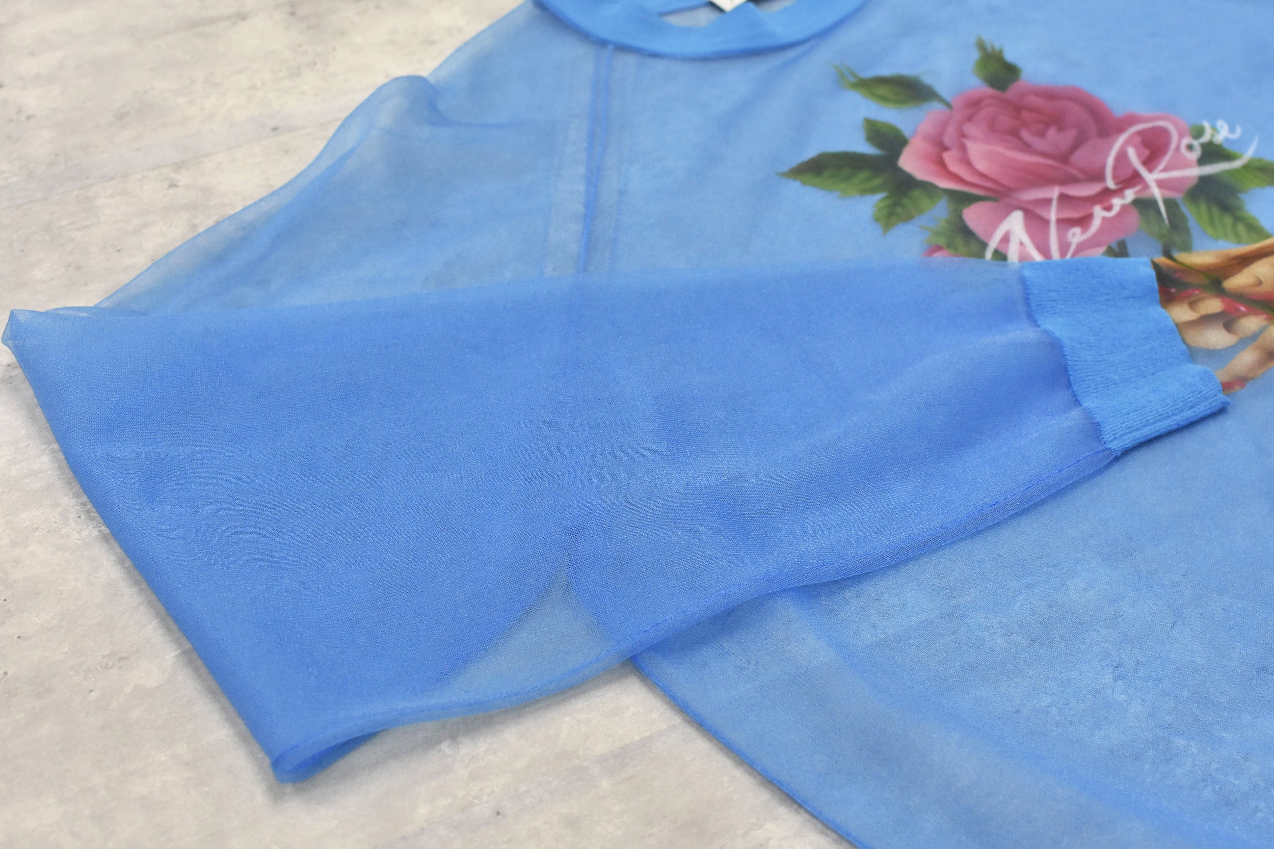 Sheer Knit Pullover / Airbrush