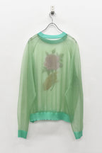 Sheer Knit Pullover / Airbrush