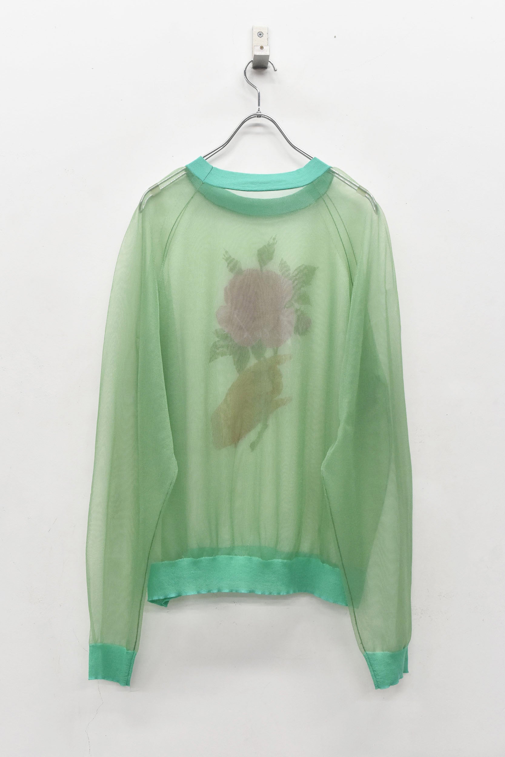 Sheer Knit Pullover / Airbrush