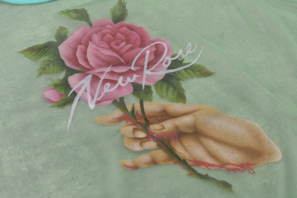Sheer Knit Pullover / Airbrush