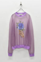 Sheer Knit Pullover / Airbrush