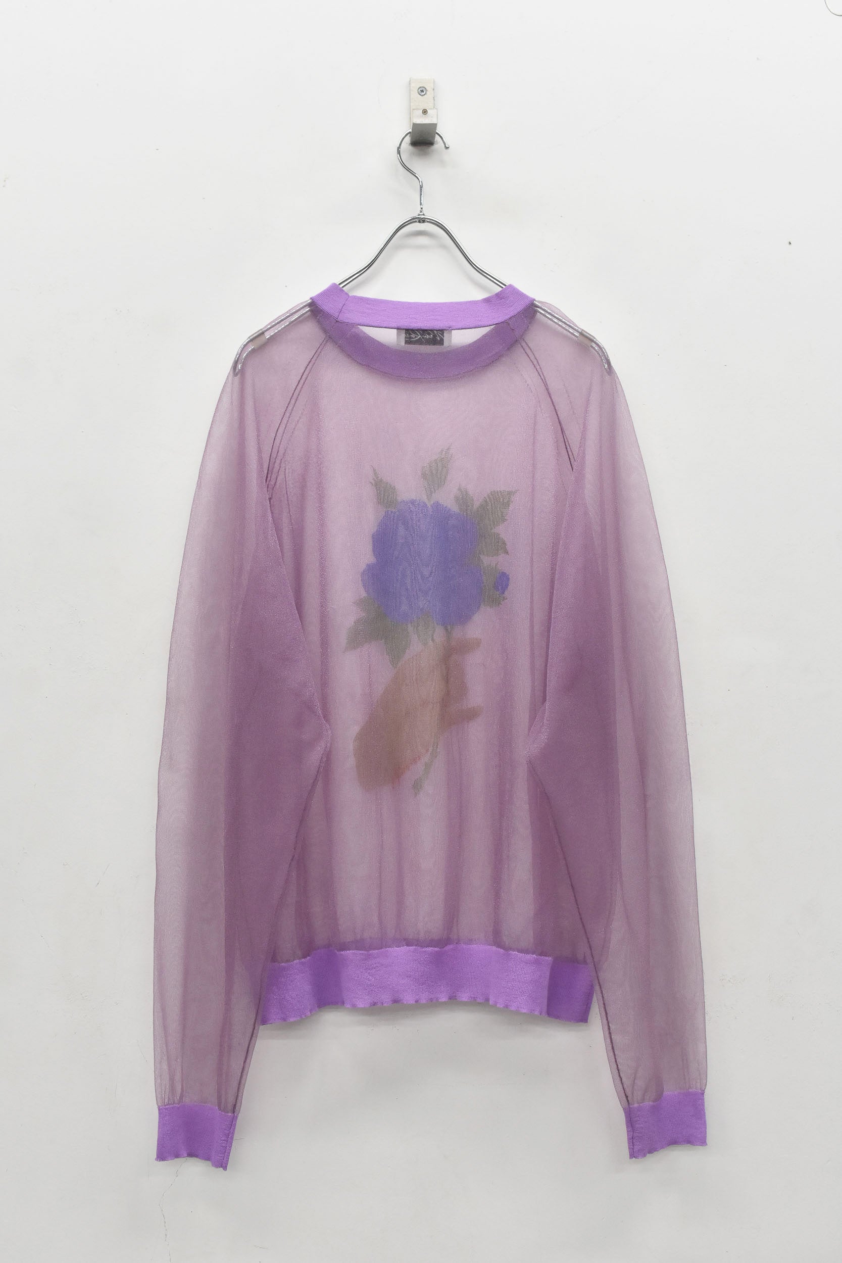Sheer Knit Pullover / Airbrush