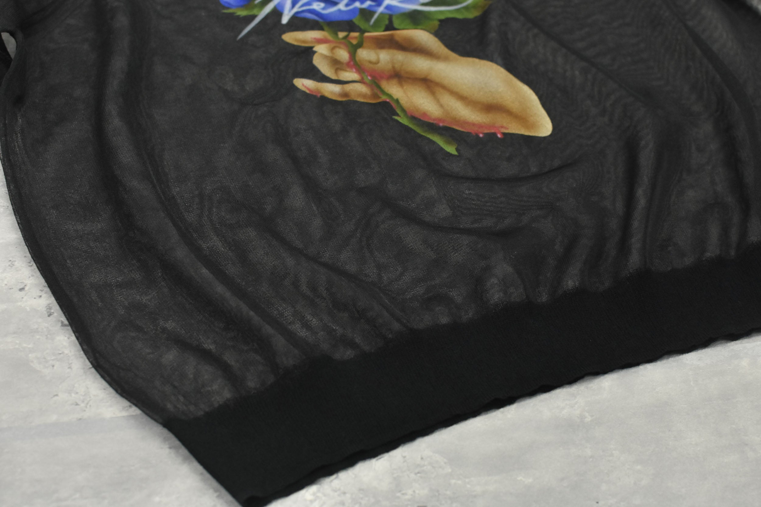 Sheer Knit Pullover / Airbrush