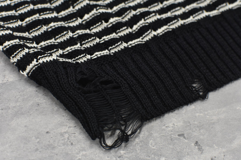 Links Knitting Destroy Pullover