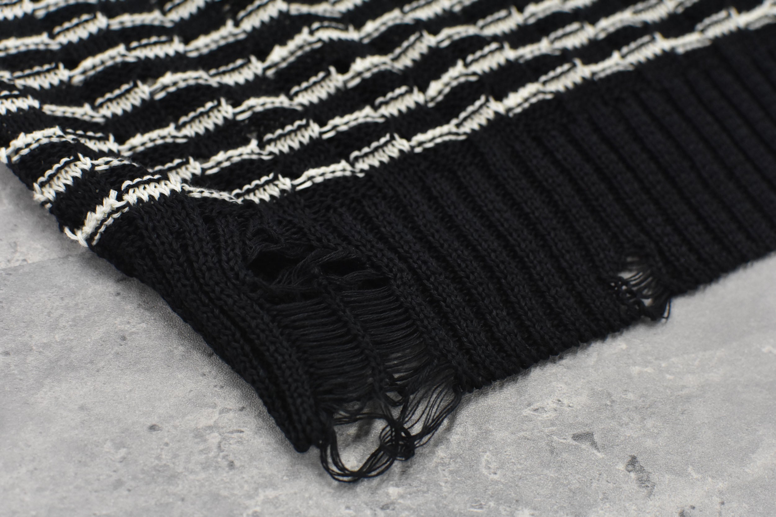 Links Knitting Destroy Pullover