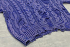 Rope Knitting Pigment Destroy  Pullover