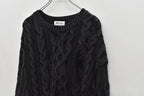 Rope Knitting Pigment Destroy  Pullover