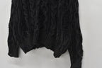 Rope Knitting Pigment Destroy  Pullover